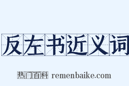 反左书近义词是什么意思的图片